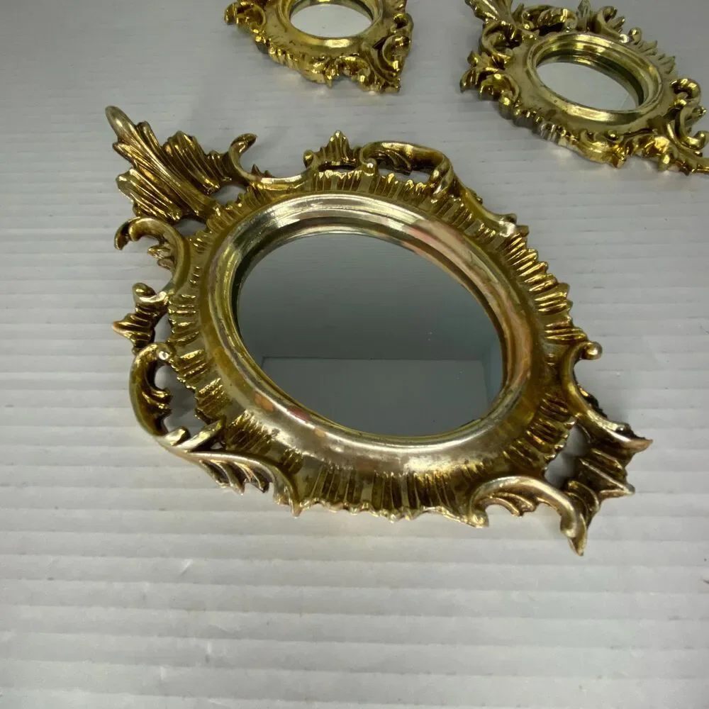 Vintage Gold Mirrors...Set of 3